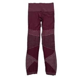 SPANX Look At Me Now 50200R Seamless Moto Leggings Maroon Size XL